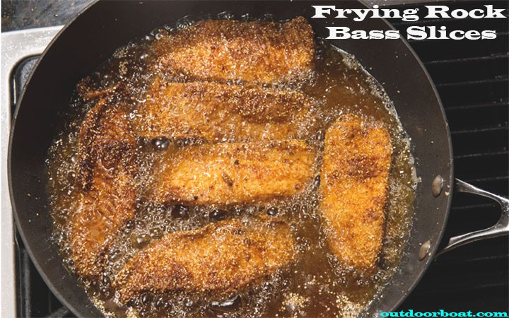 Frying Rock Bass Slices